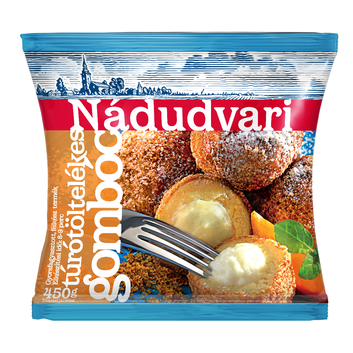 Nádudvari túrótöltelékes gombóc 450g